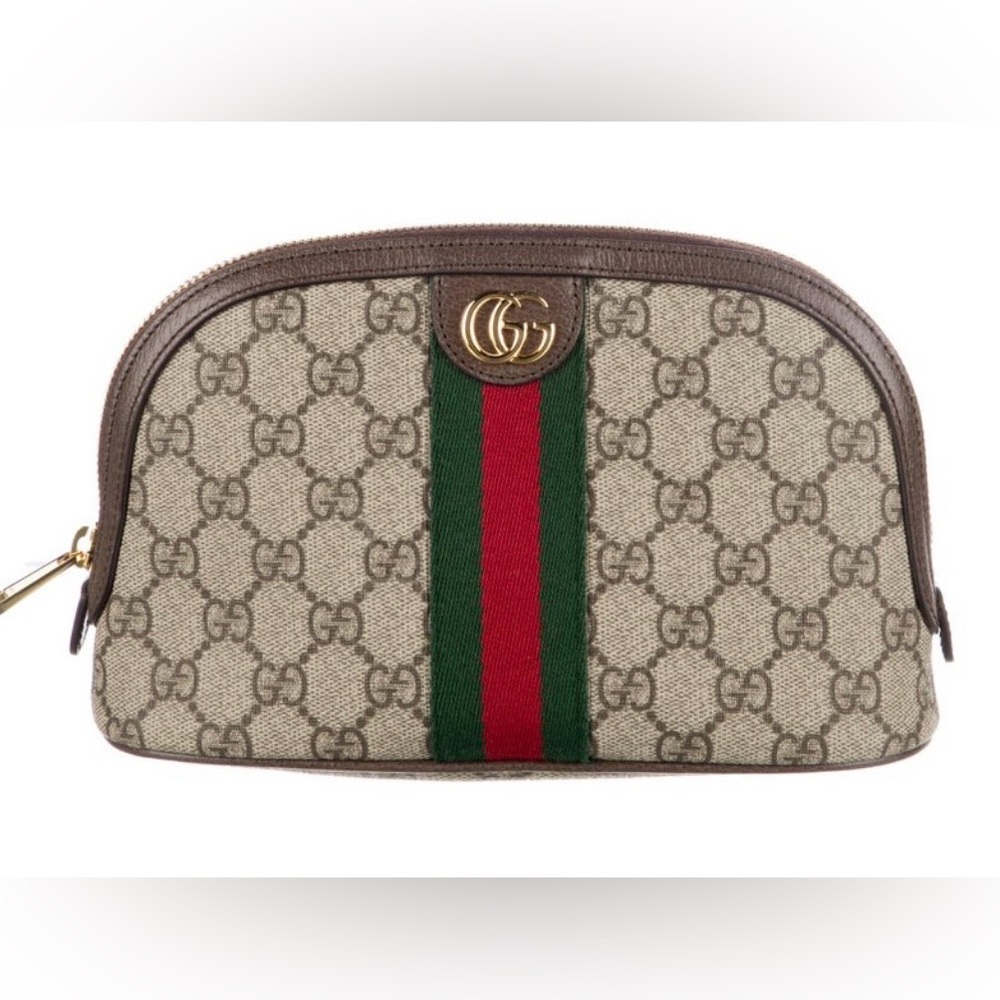 Gucci Monogram Canvas Cosmetic Pouch!!